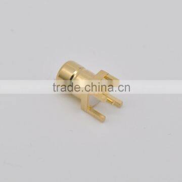 0801 good quality pcb connectors right Angle SMB connector golden SMB right angle to pcb