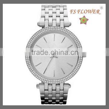 FS FLOWER -- Diamond Watch Mens Womens Couple Watch