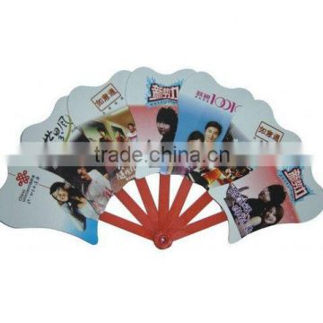 Advertising Folding or Round PP Handle Fan