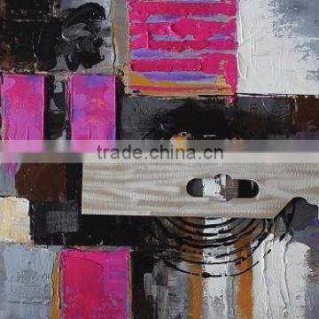 High Quality Home Decoration Modern Aluminum Abstract Canvas Oil Painting