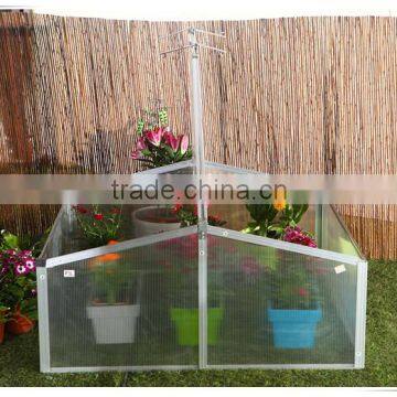 With Two Vents 360 Angel Openning Aluminium Mini Garden Greenhouse photo-2