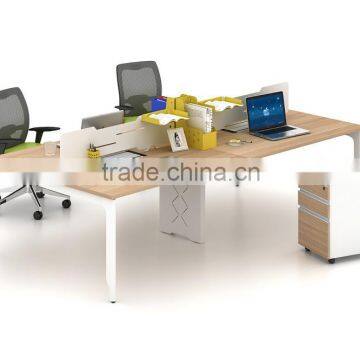 2016 wooden office furniture for 4 people