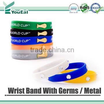 Wrist Band With Germs or Metal