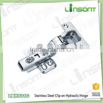 Good quality hydraulic clip on stainless steel spring hinge furniture assembly hardware conceal hinge