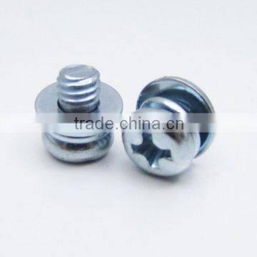 Customized steel bolt with flat washer