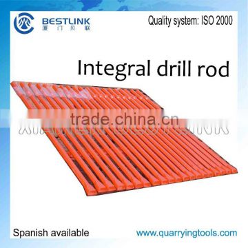 chisel type integral drill rod