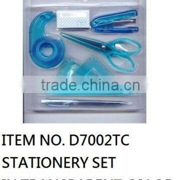 Stationery set in transparent color