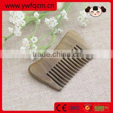 Wholesale wooden hair moustache curved comb