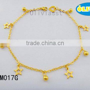 Olivia Jewelry Summer Hot Sale Stainless Steel Gold Design Jewelry Anklet, Fashion Foot Chain