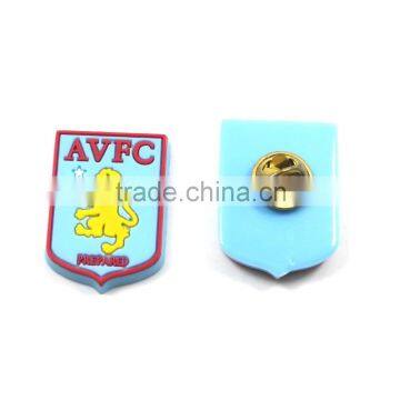 Promotional gift Custom shaped Wholesale PVC Pins Badge