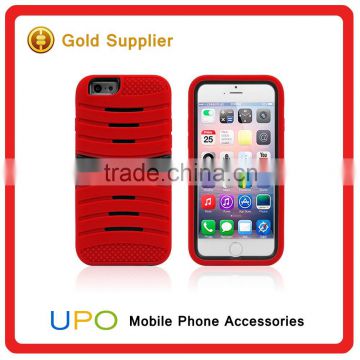 [UPO] High Quality Power Ripple PC Silicone Combo Cell Phone Case for iPhone 6 with Kickstand