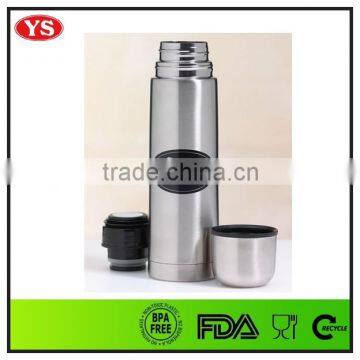 Promotional Double Wall Stainless Steel 1 Liter Vacuum Flask With Bag