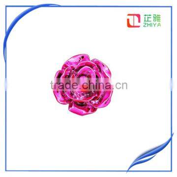 Wholesale Zhiya Resin Flower Jewelry Silver Plated Gifts Silver Plating Resin Craft Accessary photo-4