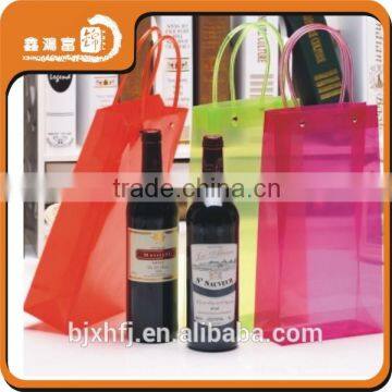 transparent custom high quality wine cooler pvc bag