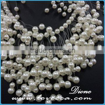 New Fashion Classy Lady White Exaggerate Pear Beaded Choker Necklace Product photo-3