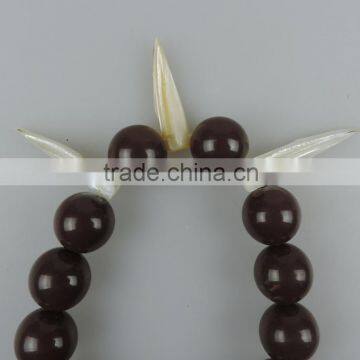 Wholesale Plastic Bead Necklace Round Beads and Pointed Beads Necklace photo-3