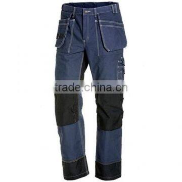 Black Cordura Work Trousers With Holster Pocket