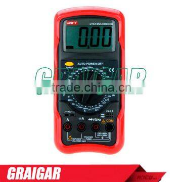 Standard Digital Multimeters UNI-T UT54 DC/AC Voltmeter Ammeter Ohmmeter Tester LCD Backlight Multimetro Ammeter Multitester