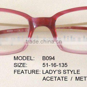 Acetate handmade spectacle frames2008
