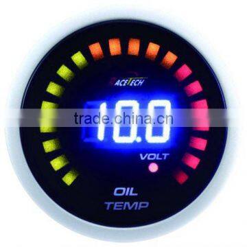 52mm Racetech blue LED display digital oil temperature LED gauge for performance car/with temp sensor