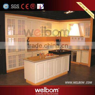 Customized made new style hot sale pvc kitchen cabinet for project