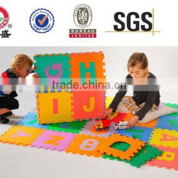 Manufacture EVA puzzle kids mat / alphabet jigsaw mat / indoor playground mat / EVA foam puzzle tile