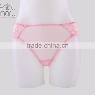 Ladies New Sheer Thin Mesh With Lace Soft Triangela Bra Mesh Panty Transparent Sexy Women Underwear Bra Set photo-3
