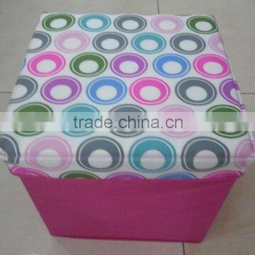 Multifunction No-woven foldable storage chair with cardboard