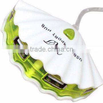 OEM Printing Logo USB Hub 2.0 Shell Shape USB Hub 4 Port photo-3