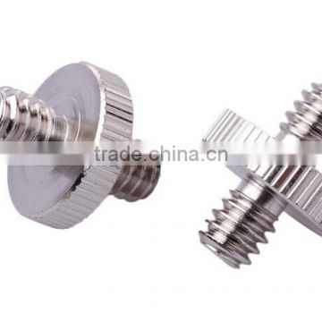 Custom 1/4 stainless steel double threaded camera screw