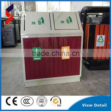 High Transparent Color Garden Trash Bin photo-2