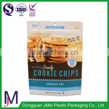 Custom printed resealable stand up aluminum foil packaging bag