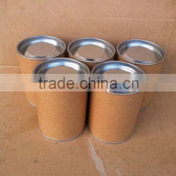 Customized kraft paper tube with metal lid