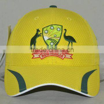 Guangzhou hat factory professional custom 6 panel 100% dryfit polyester outdoor sports cap