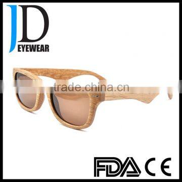Travel Natural Burned Logo Wood Sunglasses Handmade Hinge Wood Sunglasses