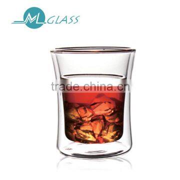 Wholesale wine glasses thermal double wall beer tasting cups