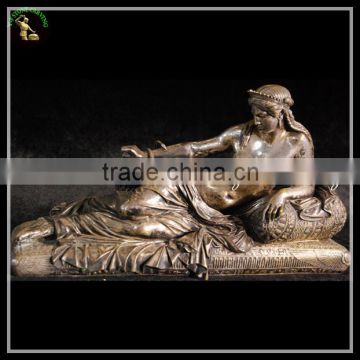 Antique Bronze,Brass,Cast Iron Meta Naked Lady Statues