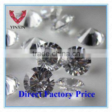 4.0mm White Color Round Shape Cubic Zirconia Fashion in Stock Factory