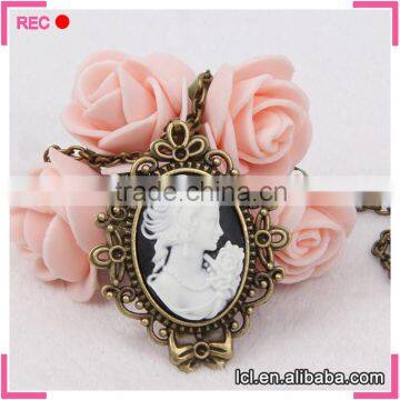 Engraved Skull Gothic Necklace, for Carnaval Gothic Jewelry photo-4