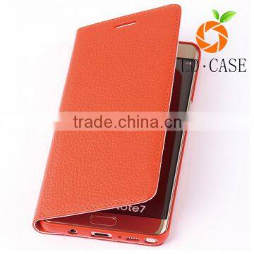 Genuine Leather Case For Samsung Galaxy S6 Edge Luxury Wallet Stand Photo Slot Real Leather Case photo-4