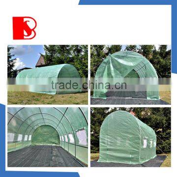 tunele foliowy high tunnel greenhouse with steel frame and leno pe cloth