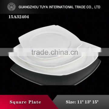 Whiteware Porcelain Ceramic Square Cake Plate