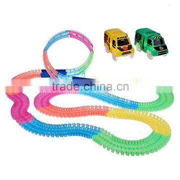 Good Quality Bending LED Dump Truck Toy Children Electric Toy Car Price Magic Tracks photo-2