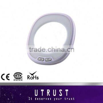 Wholesale Cookie Shape Folding Pocket Cosmetic /Compact Makeup with a little comb faceted gold wall mirror