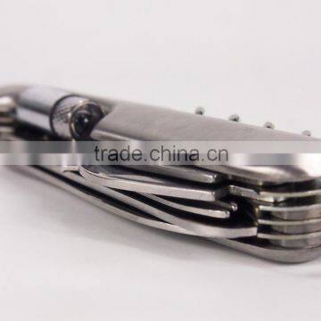 Multifunction Stainless Steel Folding Pocket Knife With Led Light photo-6