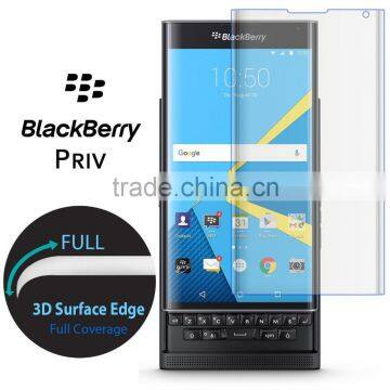 HOT SELL 9H 3D Curved Full Cover Tempered Glass Screen Protector Film for Blackberry Priv Venice Anti-explosion 0.2mm Glass photo-5