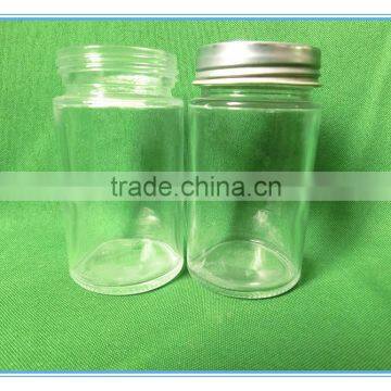 100ml Wholesale Round Shaped Pure White Glass Bottle with Twist Lid