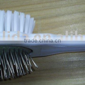 Plastic handle Double-sided pet brush