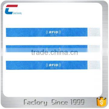 One Time Use Rfid Nfc Bands Paper Event Bracelets Wristbands for Festivals Events photo-6