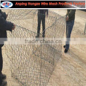 facotry price galvanized Anping hexagonal mesh gabion box